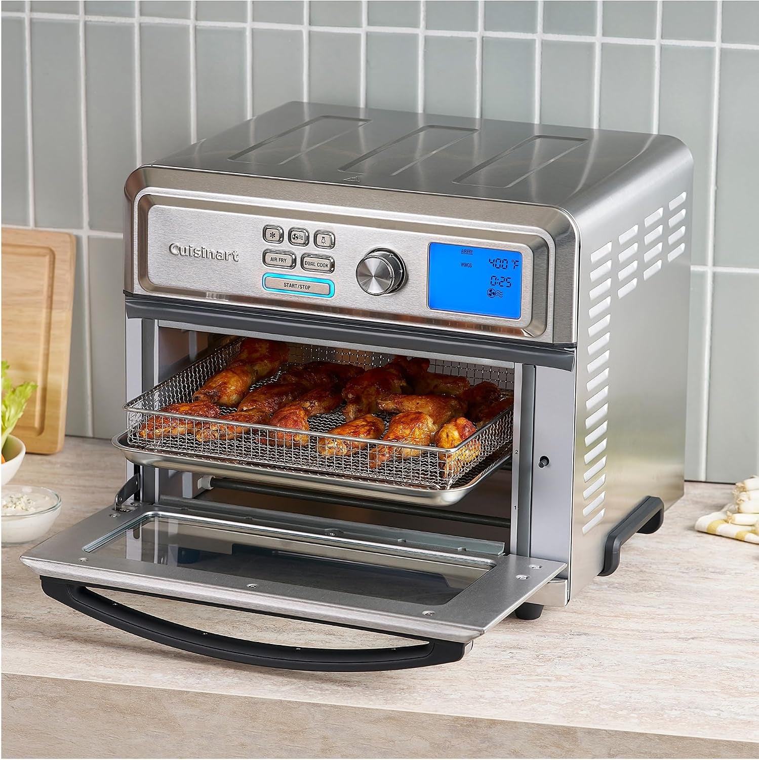 air-fryer-toaster-oven-digital-display-1800-watt-air-fryer-toaster-oven-combo-with-adjustable-temperature-and-controls-stainless-steel-small-kitchen-appliance-toa-65nas-silver
