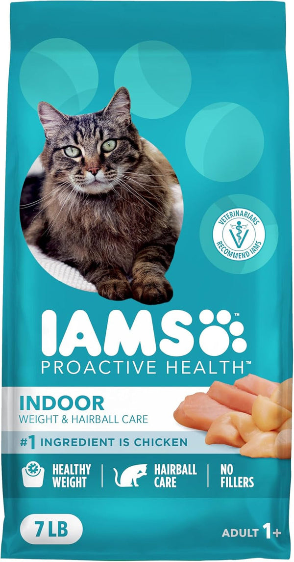 IAMS Proactive Health Indoor Dry Cat Food, Chicken & Turkey, 22 Lb | Vet-Recommended, Real Chicken #1 Ingredient, Proprietary Fiber Blend, Prebiotics for Healthy Digestion, Hairball Control15