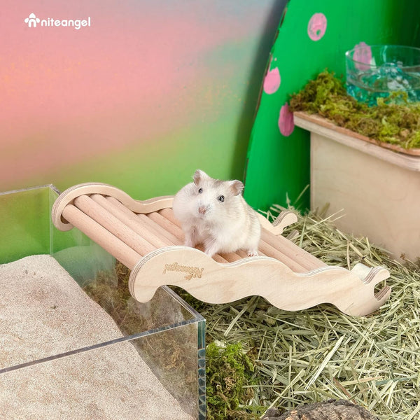 Niteangel Hamster Climbing Ladder Bridge: 8.26 X 3.7 X 1.1 Inch | Can Expand Habitat Span & Explore Unlimited New Fun - Multi Use Habitat Decor for Hamsters Gerbils Mice and Small Animals3