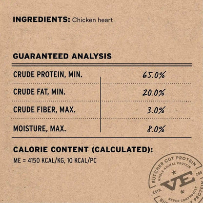 Vital Essentials Freeze Dried Raw Chicken Hearts Dog Treats, 3.75 Oz Bag | Single Ingredient, Premium Quality Protein, Grain Free, USA Made with U.S. & Globally Sourced Ingredients3