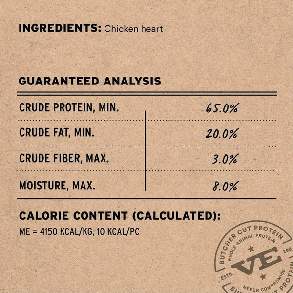 Vital Essentials Freeze Dried Raw Chicken Hearts Dog Treats, 3.75 Oz Bag | Single Ingredient, Premium Quality Protein, Grain Free, USA Made with U.S. & Globally Sourced Ingredients3