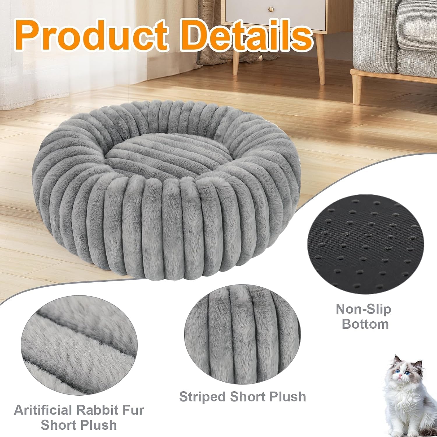 washable-small-cat-dog-bed-puppy-bed-cat-beds-for-indoor-catsgrey-s-calming-anti-anxiety-round-donut-dog-bed-cute-fluffy-puppy-dogs-beds-for-small-dogs-anti-slip-comfort-pet-bed