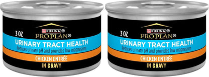 Purina Pro Plan Urinary Tract Health Chicken Entree in Gravy Cat Food - (Pack of 24) 3 Oz. Pull-Top Cans8
