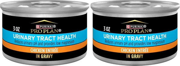 Purina Pro Plan Urinary Tract Health Chicken Entree in Gravy Cat Food - (Pack of 24) 3 Oz. Pull-Top Cans8