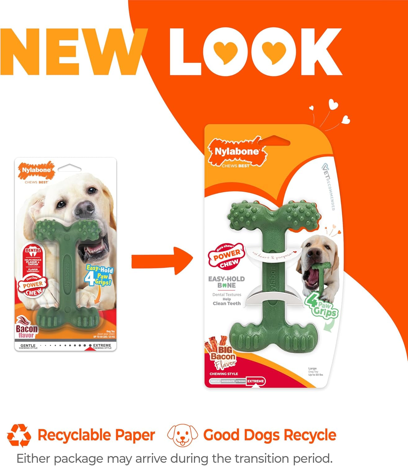 nylabone-power-chew-easy-hold-bone-dog-chew-toy-bacon-flavor-large-teeth-cleaning-textures-easy-to-hold-durable-dog-toy-for-aggressive-chewers-up-to-50-lbs-discourages-destructive-chewing