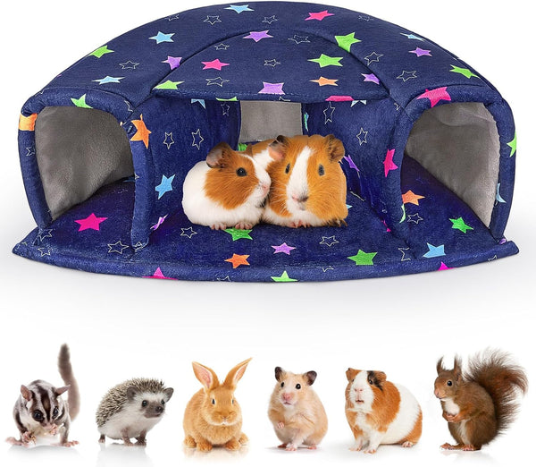 Unicorn Catcher Washable Guinea Pig Hideout Large Cozy Bed for Small Pets | Warm Plush Pet House Featuring a Semi-Closed Design for Hamsters Chinchillas and Bunnies to Sleep in Secure Comfort9