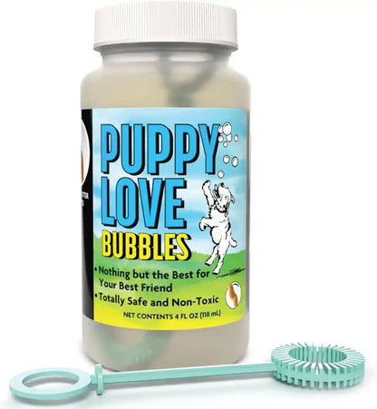 Puppy Love Bubbles, Peanut Butter & Bacon Scented Bubbles 4Oz. Bottle-2 Pack Combo (1 Peanut Butter/1 Bacon) for Dogs11