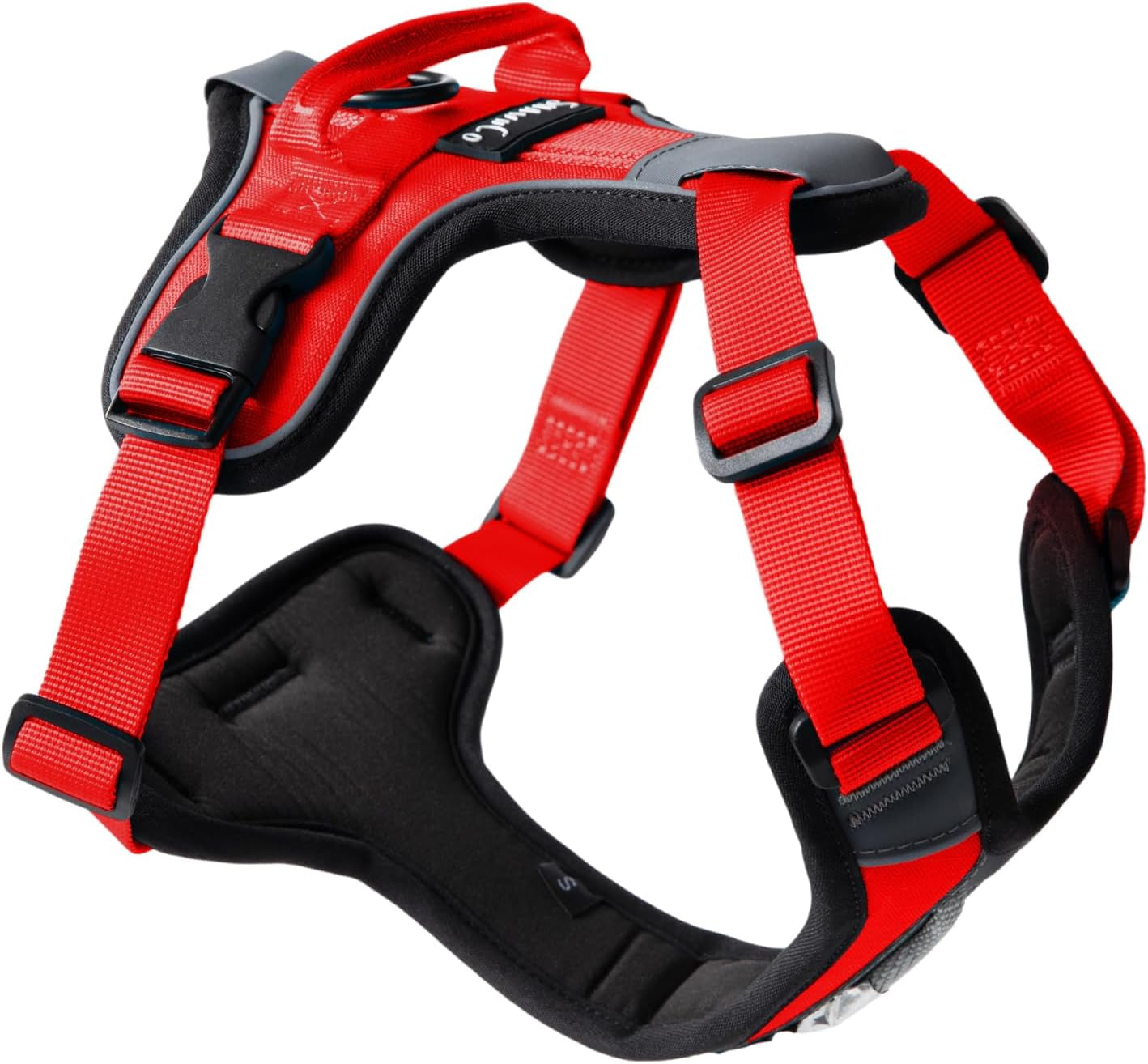 shawnco-basecamp-dog-harness-no-pull-pet-vest-with-3-leash-clips-padded-reflective-lightweight-and-adjustable-harness-with-handle-for-small-medium-and-large-dogs-icy-lilac-m