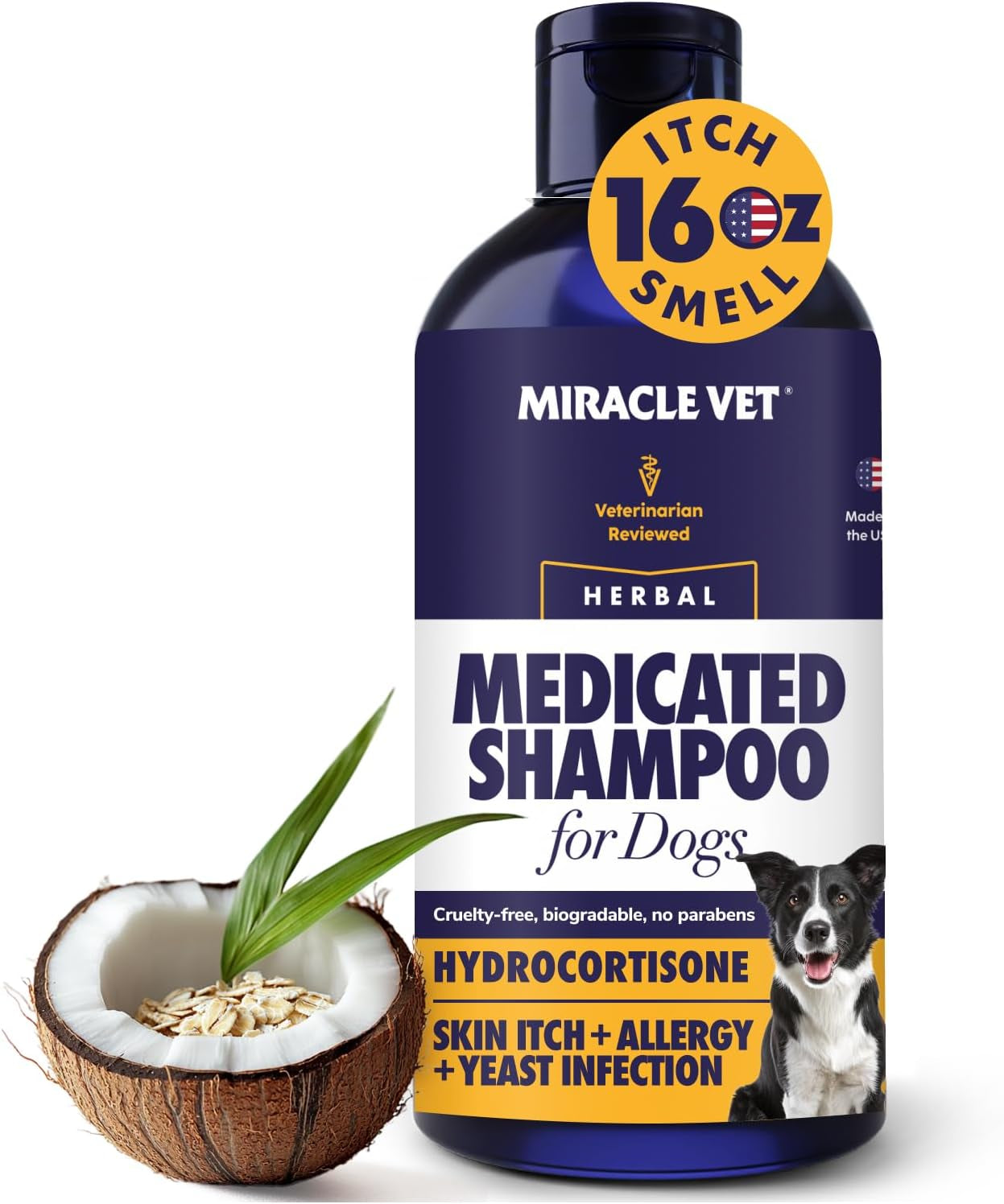 miracle-vet-medicated-dog-shampoo-for-itchy-skin-relief-antifungal-for-dog-allergy-relief-yeast-infection-hot-spot-dry-skin-anti-itch-treatment-wash-hydrocortisone-16-oz
