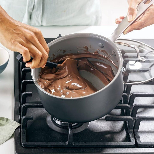 Chatham Hard Anodized Healthy Ceramic Nonstick, 3QT Saucepan Pot with Lid, Pfas-Free, Dishwasher Safe, Oven Safe, Gray6
