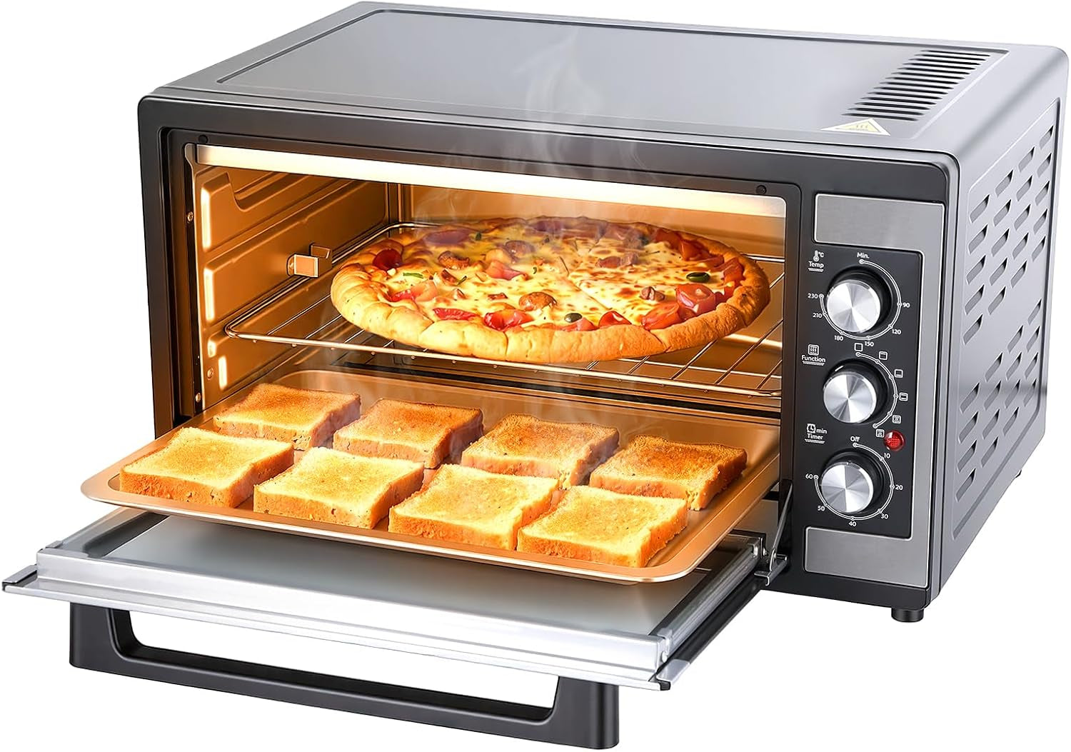 2026-new-large-46l-convection-toaster-oven-9-in-1-kitchen-countertop-oven-with-crispy-roast-dehydrate-rotisserie-includes-6-accessories-1500w-black-stainless-steel