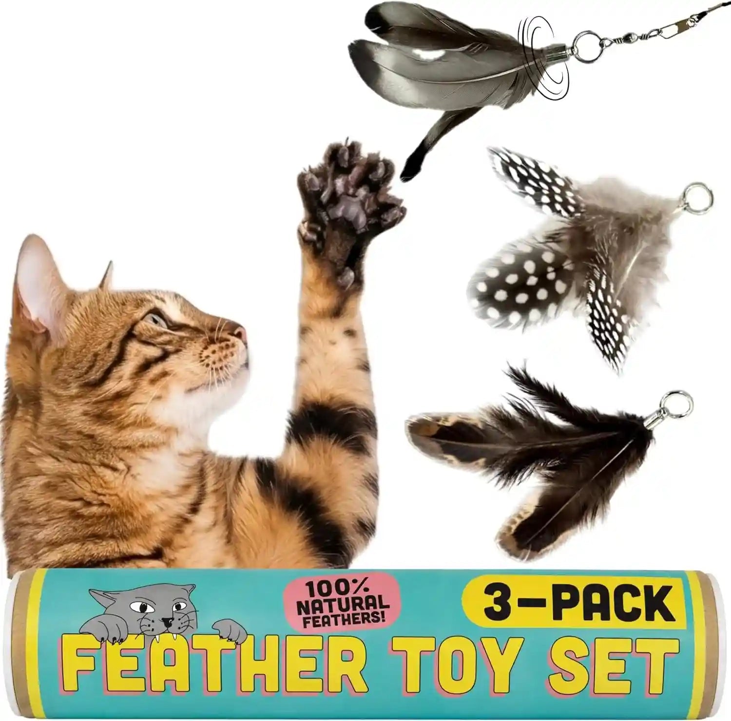 cat-feather-toy-refill-3-pack-natural-feather-cat-toy-small-size-cat-wand-attachments-official-cat-toy-feather-replacement-for-forever-stick-cat-wand-toy-cat-wand-refill-cat-lure-and-teaser