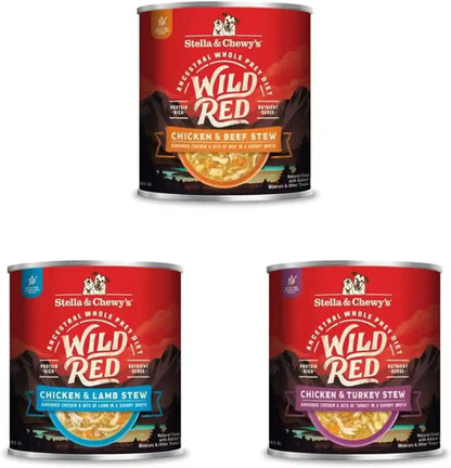 Stella & Chewy'S Wild Red Wet Dog Food Variety Pack Stews High Protein Recipes, 10 Ounce (Pack of 3)11
