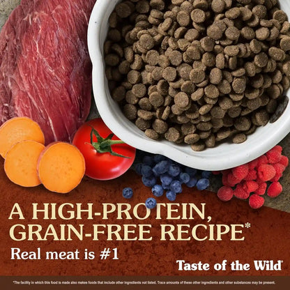 Taste of the Wild High Prairie Canine Grain-Free Recipe with Roasted Bison and Venison Adult Dry Dog Food, Made with High Protein from Real Meat and Guaranteed Nutrients and Probiotics 28Lb | High Protein | Grain Free Recipe* | Nutrient Dense to Help Support Peak Health | Guaranteed Probiotics for Digestive Health4