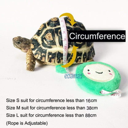 Leather Harness Strap for Tortoise/Turtle Reptile Animals Size M | Crawling Pet Walking Training Control Rope Chest Collar3