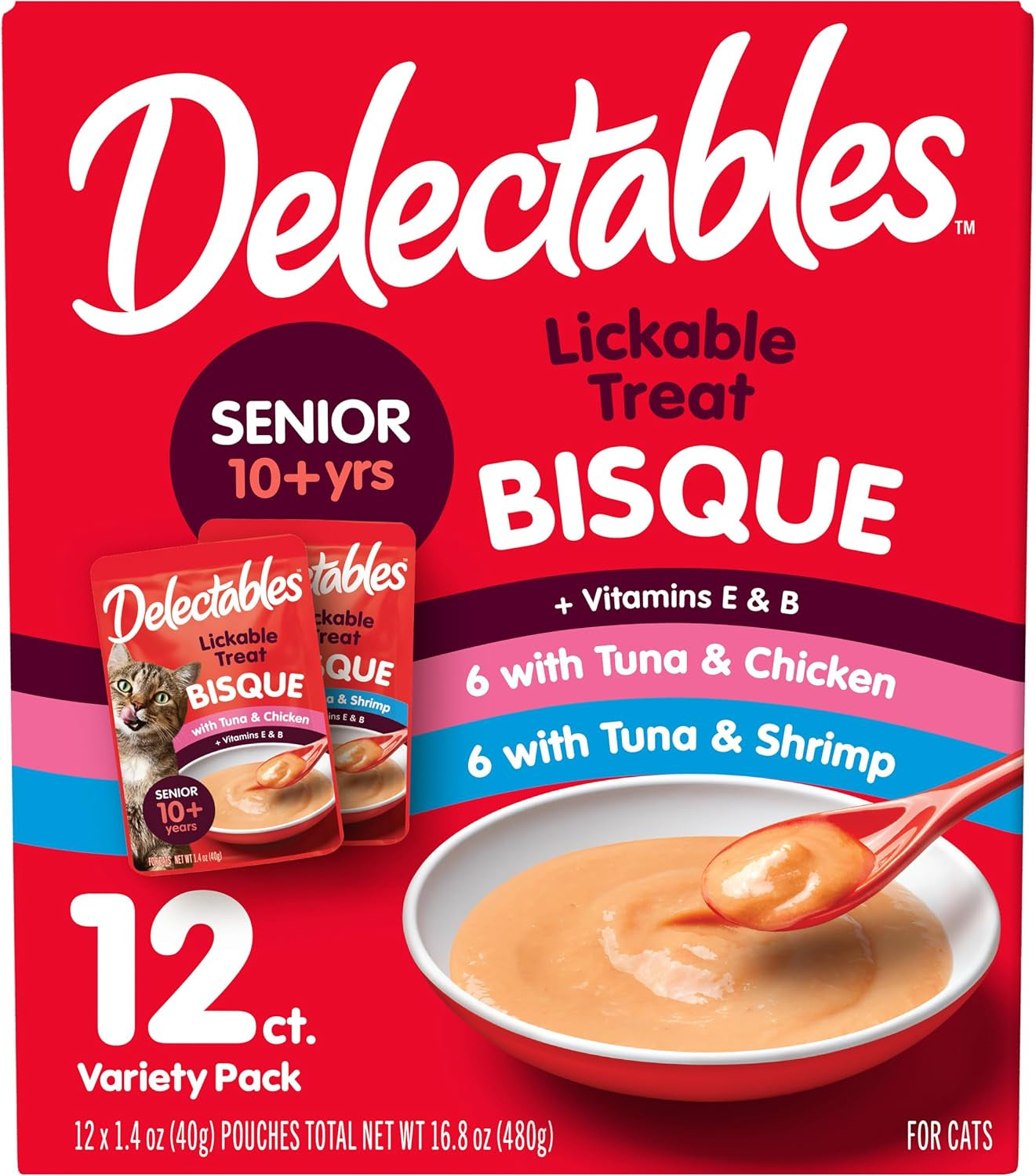 delectables-lickable-treat-bisque-senior-10-wet-cat-treat-variety-pack-food-topper-hydrating-grain-free-no-fillers-no-by-products-no-added-preservatives-1-4oz-pouch-12ct