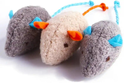 Cat Toy Interactive Toy Plush Mouse Shaped Toy - (3 Pack)1