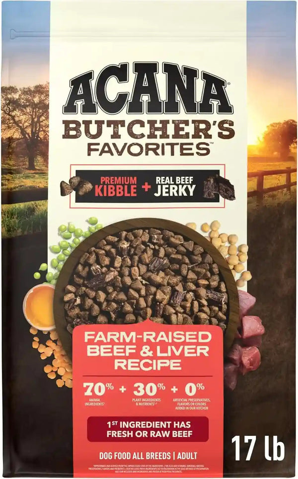 ACANA Butchers Favorites Grain-Free Dry Dog Food Farm-Raised Beef, 4Lb Bag | High Protein, Made in the USA, Skin & Coat, Digestive Health, Real Beef, Global Quality Ingredients11
