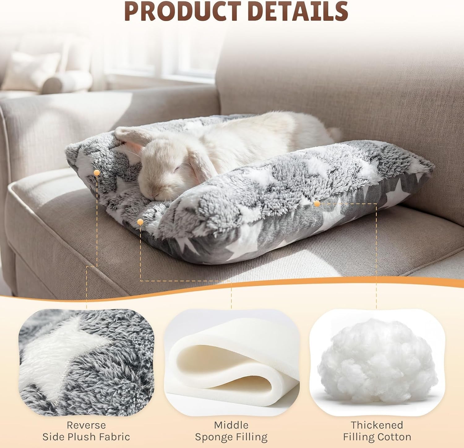 16-5-x-18in-washable-soft-rabbit-bed-thickened-and-softer-bunny-bed-double-sided-plush-rabbit-beds-bed-for-bunny-bunny-beds-for-rabbits-indoor