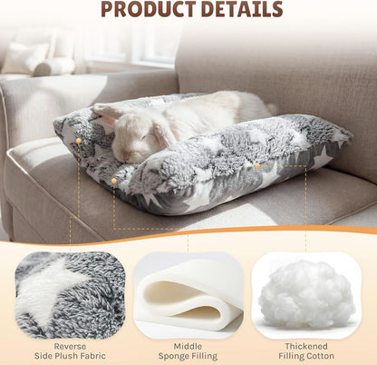 16.5 X 18In Washable Soft Rabbit Bed, Thickened and Softer Bunny Bed, Double-Sided Plush Rabbit Beds,Bed for Bunny,Bunny Beds for Rabbits Indoor5