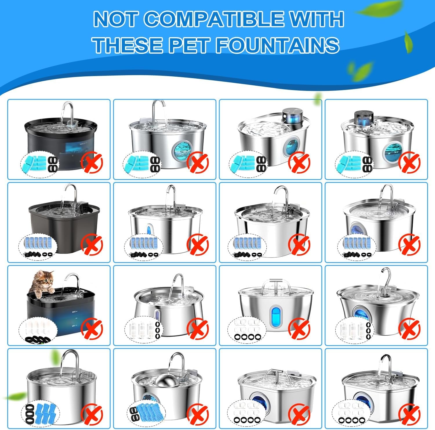 cat-water-fountain-filters-20pack-cat-fountain-replacement-filters-for-stainless-steel-108oz-3-2l-67oz-2l-adjustable-water-flow-pet-water-fountain-dog-water-fountain-filters-10-filters-10-sponges
