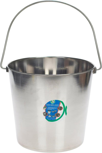 Advance Pet 16 Qt (4 Gal) Stainless Steel Bucket – Heavy Duty, Rust Resistant, Dishwasher Safe for Dogs, Livestock & Kennels2