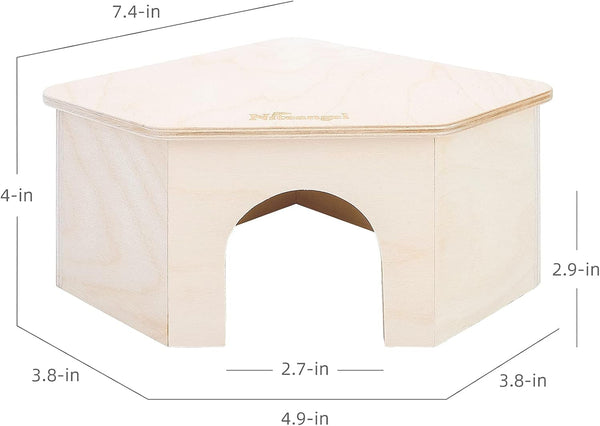 Niteangel Birch Chamber-Maze Hamster Hideout - Small Pets Woodland House Habitats Decor for Hamster Mice Gerbils Mouse5