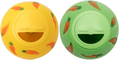 Niteangel Treat Ball, Snack Ball for Small Animals (Small, Yellow & Green)1