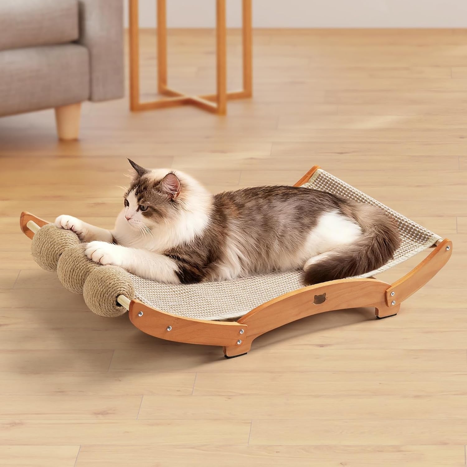 3-in-1-sisal-cat-scratcher-bed-solid-pine-cat-scratcher-with-balls-natural-extra-large-cat-scratching-post-with-hammock-cat-scratcher-for-scratch-play-rest-cat-furniture-for-indoor-cats-kitten