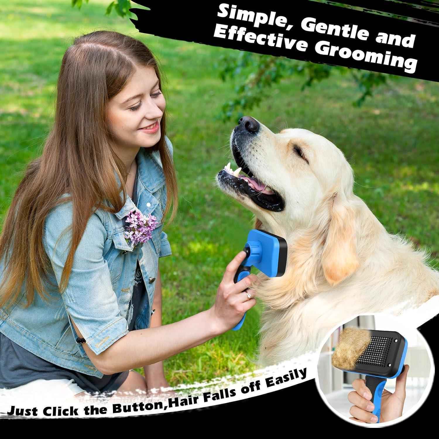 woman-gently-grooming-golden-retriever-with-blue-deshedding-brush-outdoors-easy-hair-removal-tool-for-dogs
