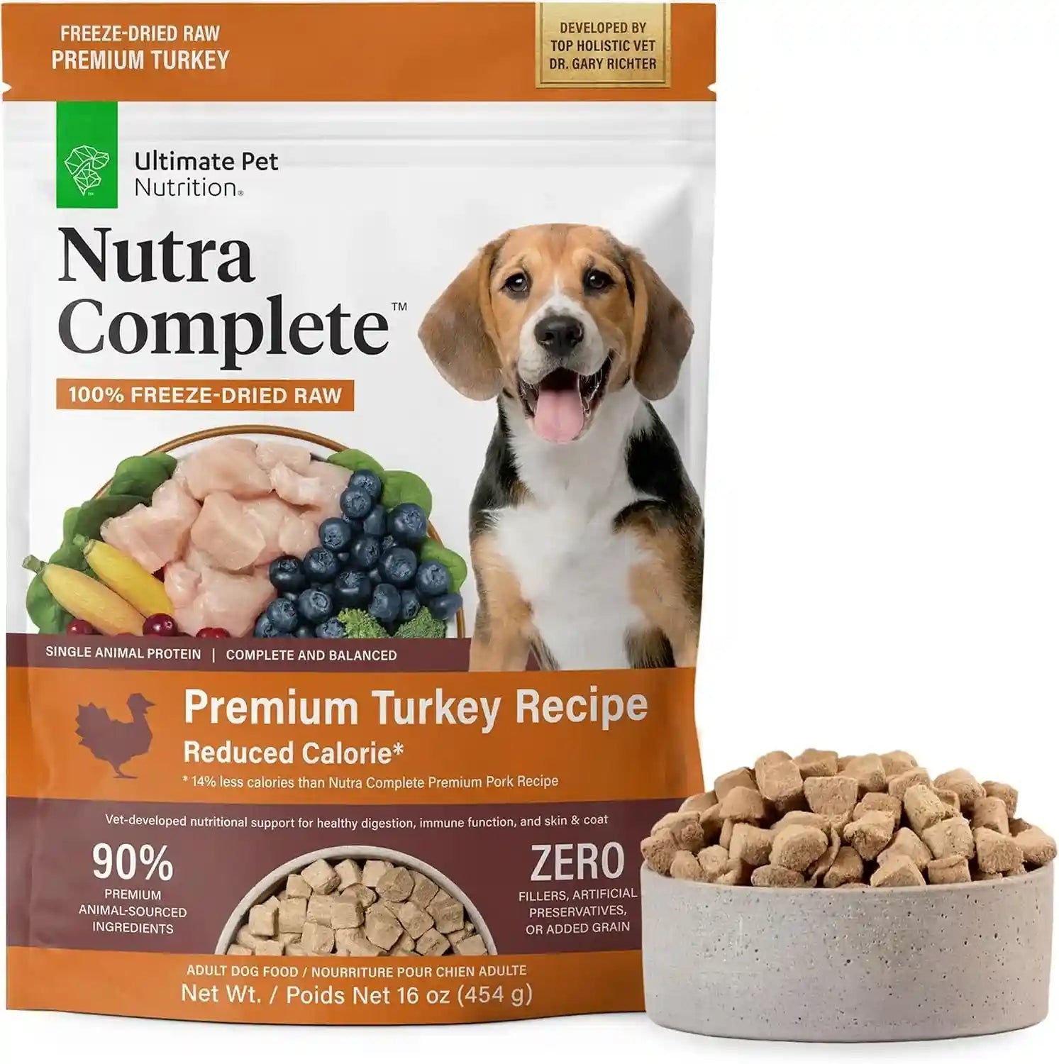 ultimate-pet-nutrition-nutra-complete-100-freeze-dried-raw-veterinarian-formulated-dog-food-with-antioxidants-prebiotics-and-amino-acids-1-pound-beef