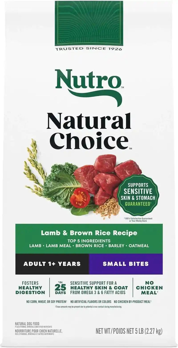 Nutro Natural Choice Small Bites Dry Dog Food, Lamb & Rice, 12 Lb | Non-Gmo, Real Lamb #1 Ingredient, No Corn, Wheat, Soy, Crafted in USA, Supports Energy, Bones, Muscles, Dental Health, Skin14