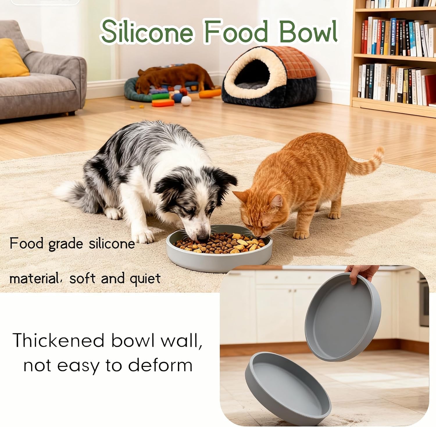 silicone-cat-bowl-shallow-non-slip-cat-dishes-set-of-2-relief-whisker-fatigue-small-pet-dog-bowls-for-dry-wet-food-round-grey