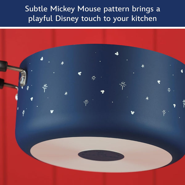 Disney Bon Voyage Ceramic Nonstick Pots and Pans Set with Baking Sheet/Cookie Pan and Disney Home Kitchen Tools, 8 Piece Non Stick Cookware Set - Blue7