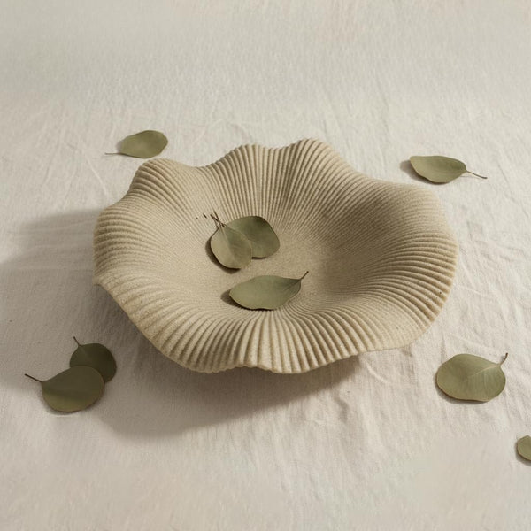Large Decorative Bowl Decor, Decorative Bowls for Modern Home Decor,Stylish Key Bowl for Entry Table,Decorative Fruit Bowls for Kitchen Counter (11" Beige)6