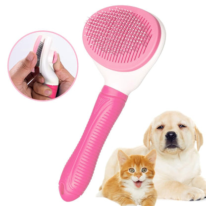 Aogeili Self Cleaning Slicker Brush, Skin Friendly Deshedding Grooming Tool for Dogs, Cats & Bunny, One-Click Release Removes Loose Undercoat, Mats & Tangles, for Long & Short Hair Shedding Pets8