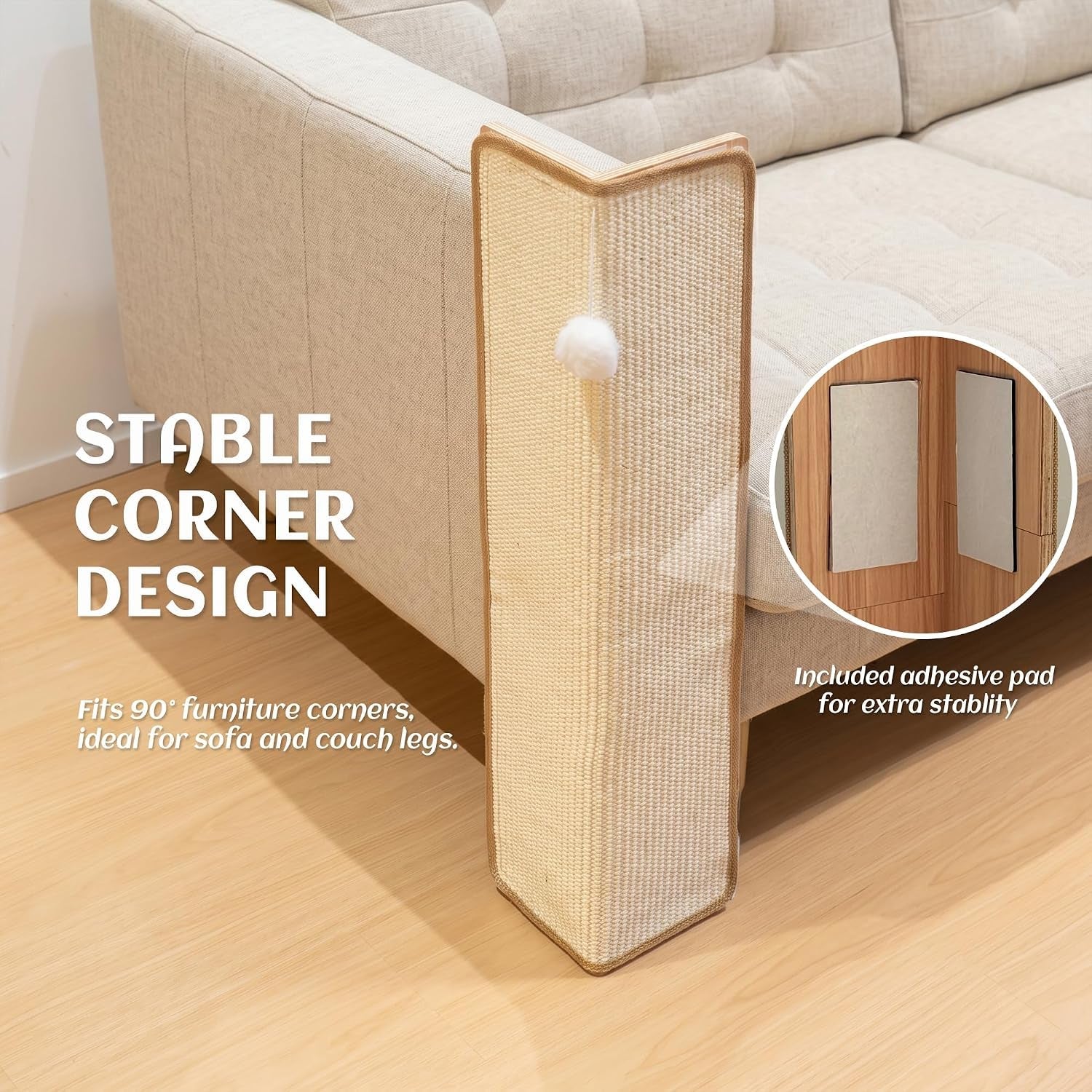 petkaray-27-9-cat-scratching-post-for-couch-corner-furniture-protector-under-furniture-cat-scratcher-natural-sisal-scratch-pad-anti-scratch-couch-protector-for-indoor-cats-with-toy-ball