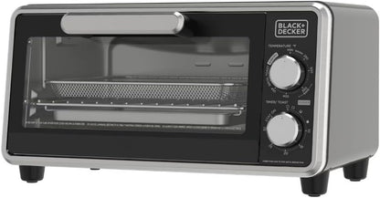 Decker Crisp N Bake PRO 4-Slice Air Fryer Toaster Oven Combo Compact Countertop Air Fryer Toaster Oven for Snacks Small Meals Reheat Fits 9 Inch Pizza Kitchen Appliances1