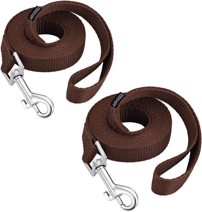 AMAGOOD 6 FT Puppy/Leash, Strong Traditional Style with Easy to Use Collar Hook, Great for Small, Medium and Large Dogs (5/8In X 6 Ft, Purple)54