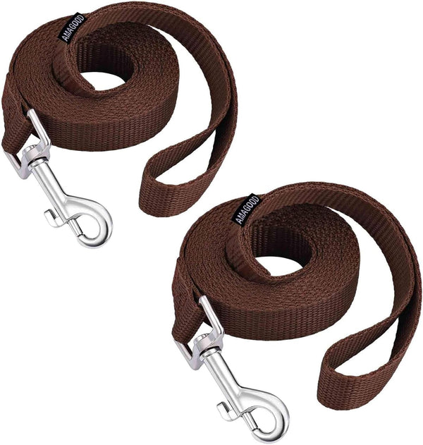 AMAGOOD 6 FT Puppy/Leash, Strong Traditional Style with Easy to Use Collar Hook, Great for Small, Medium and Large Dogs (5/8In X 6 Ft, Purple)54