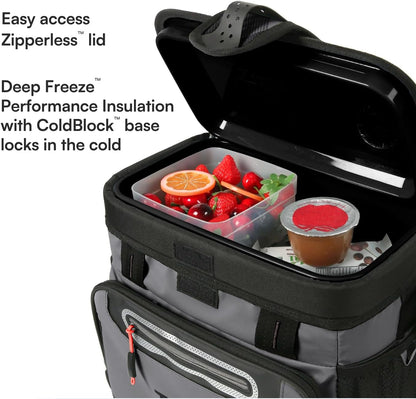 Deep Freeze Cooler - Zipperless Hardbody Cooler - Deep Freeze Insulation, Hardbody Liner, and Smartshelf2