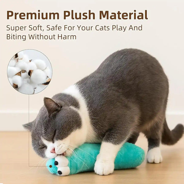 Gochanmon Cat Toys Pillows,3 Pack, Catnip Inside,Soft and Durable Kick Sticks with Crinkle Sound, Interactive Indoor Kitten Play and Exercise Toy 12.5 Inches5