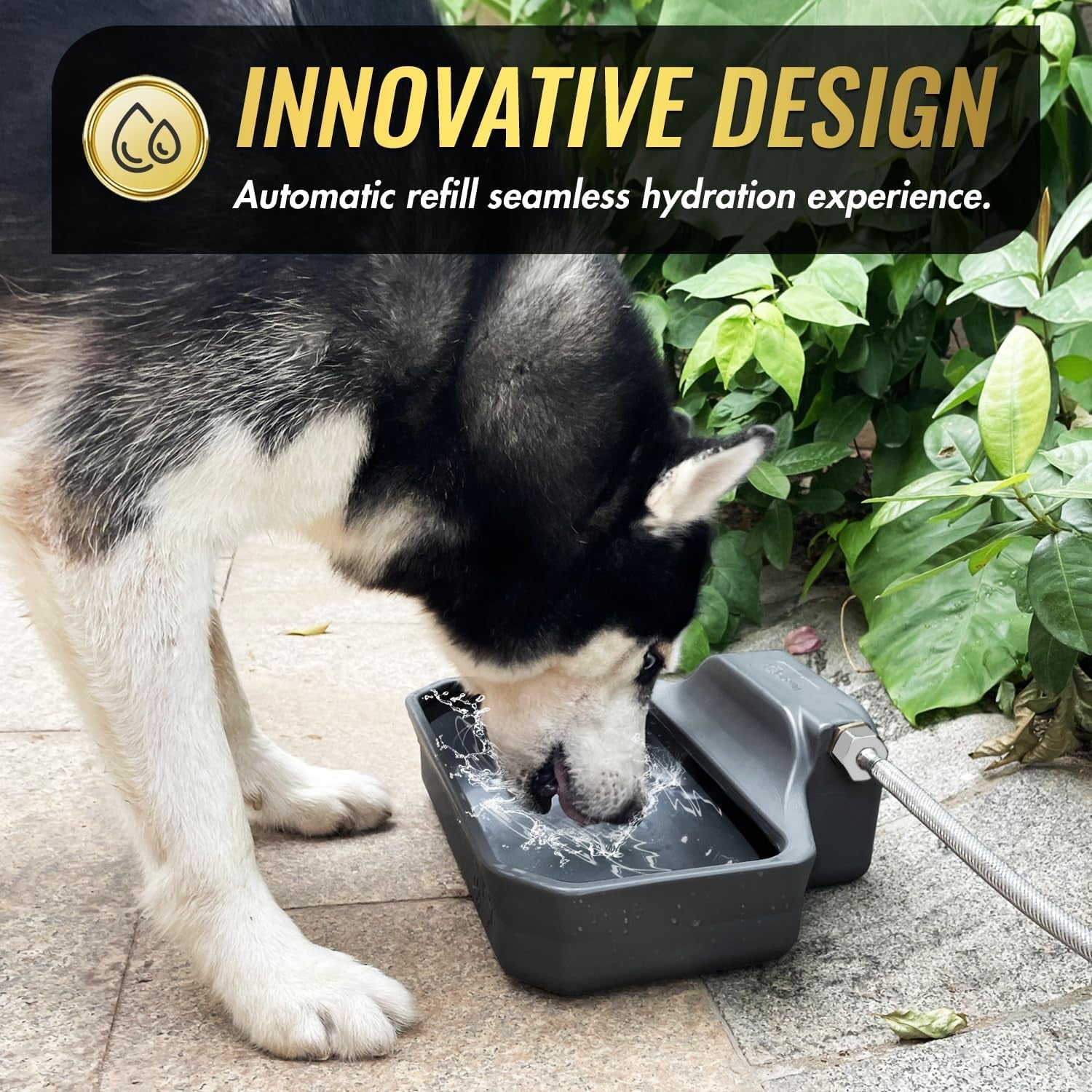 ficuswin-135oz-automatic-water-dispenser-for-large-dogs-patented-outdoor-dog-water-bowl-dispenser-automatic-dog-feeder-fit-3-4-ght-faucet-dog-waterer-include-water-hose-extra-large-drinking-area