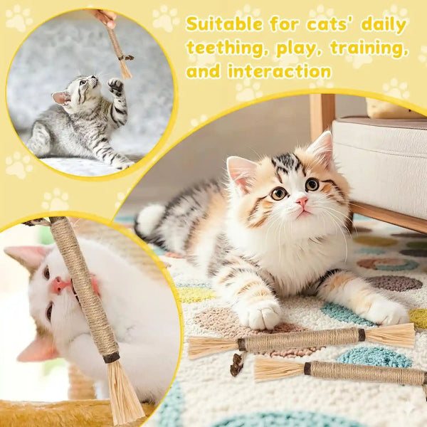 9 Pack Silvervine Sticks for Cats, Natural Cat Chew Stick Toys Set | Matatabi Dental Care Cat Treat for Indoor Cats/Kittens Dental Care Teeth Cleaning/Play6