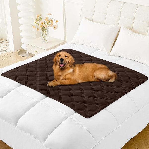 Smiry Waterproof Dog Bed Cover, Reversible Pet Blanket for Sofa Couch | Soft Washable Dog Blanket, Leakproof Couch Cover for Dogs Cats & Furniture Protection, 52X82, Grey/Dark Grey67