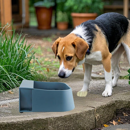Enjoying Automatic Dog Water Dispenser with 59" Metal Water Pipe, Auto Fill Dog Water Bowl for 3/4" or 1/2" Male End Faucet, Large Automatic Waterer for Dogs Cats Chicken Pigs Livestock5