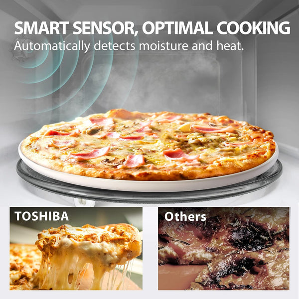 Smart Microwave Oven with Sensor Reheat, 1.3 Cu.Ft, 1100W | Works with Alexa & App Remote Control, Mute Function, ECO Mode, 12.4" Turntable, Stainless Steel4