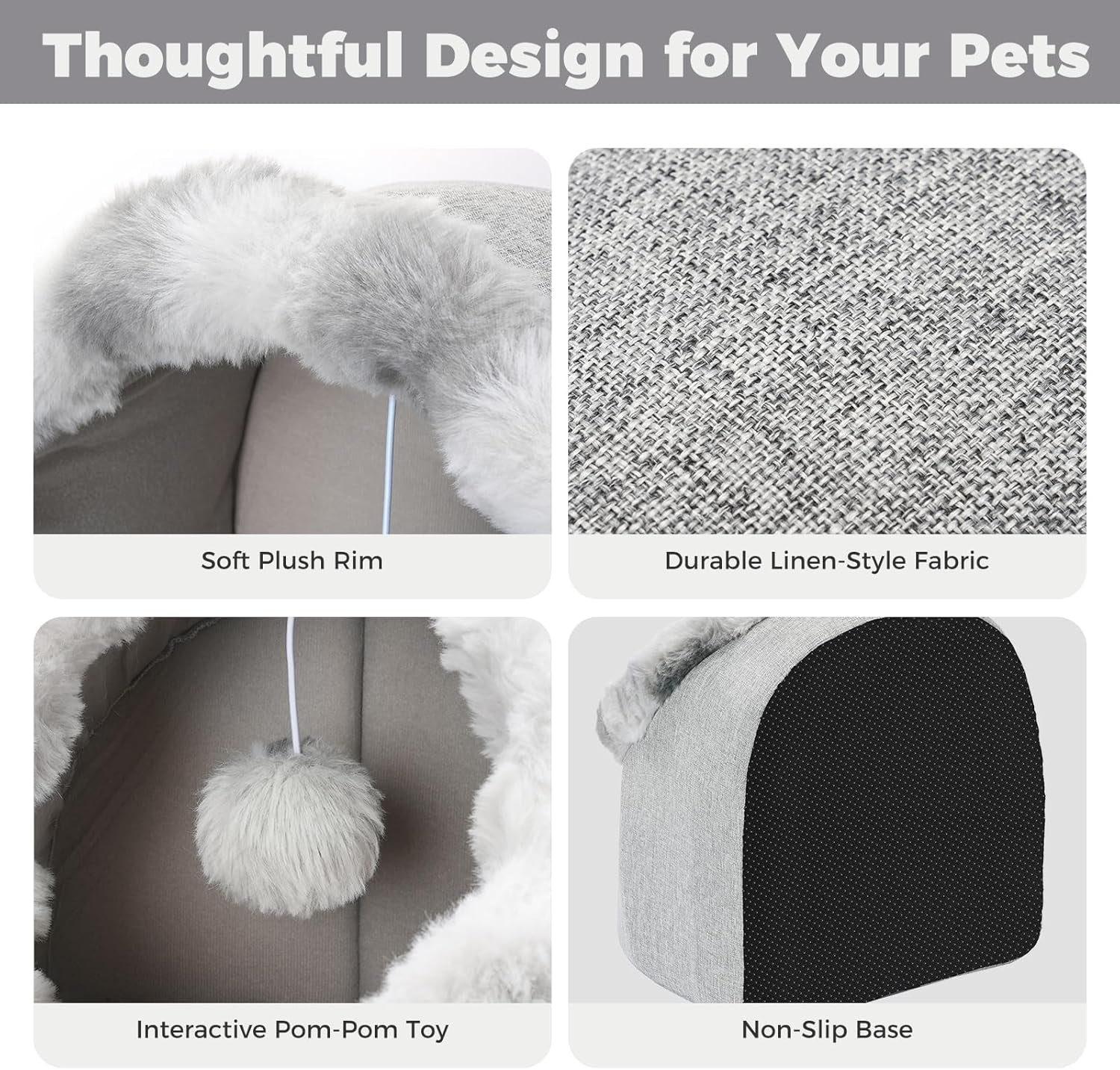 avont-cat-bed-cave-for-indoor-cats-semi-enclosed-with-washable-cushion-anti-slip-bottom-warm-plush-for-kittens-small-dogs-under-10-lbs-m