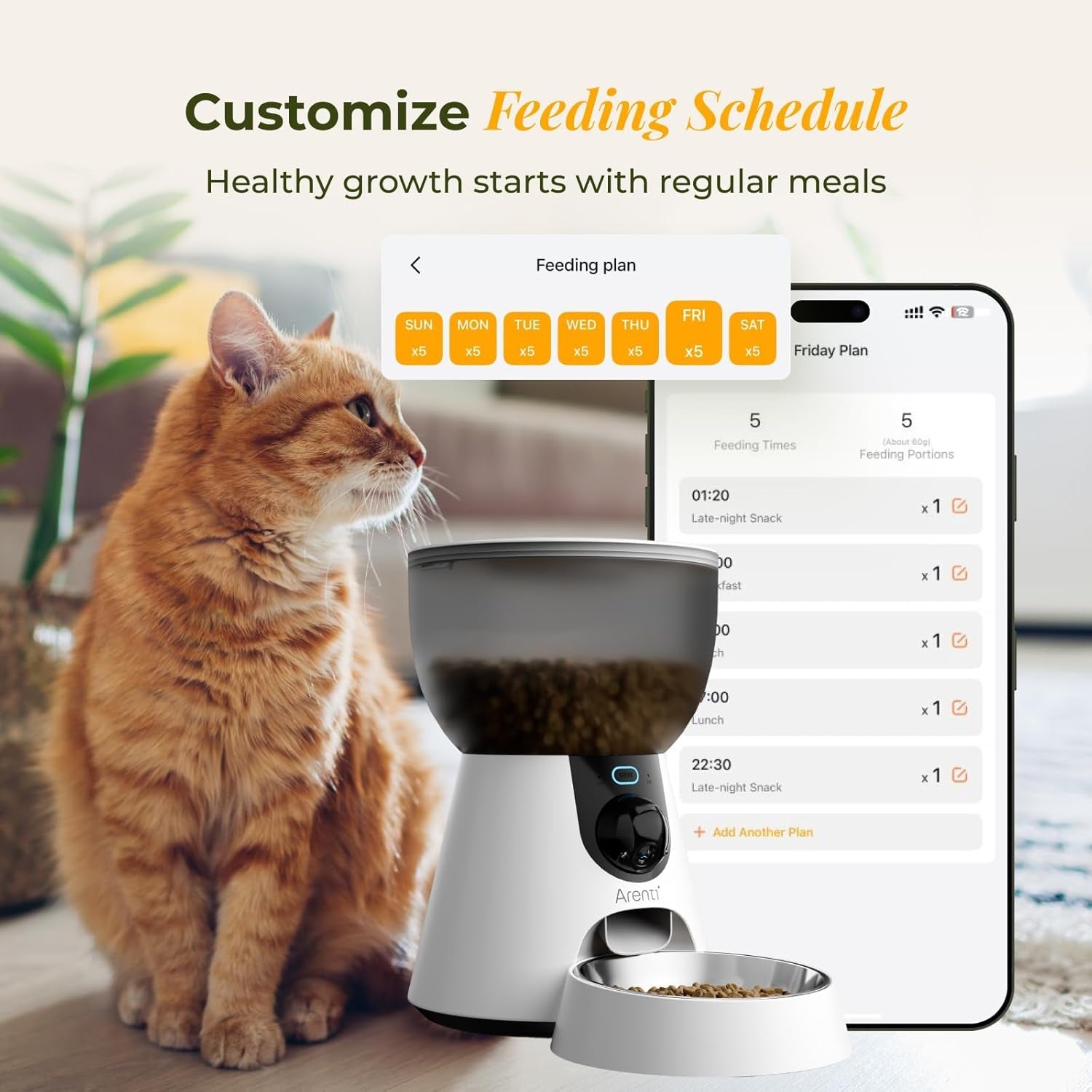 arenti-smart-automatic-cat-feeder-and-water-fountain-4l-pet-feeder-cat-food-dispenser-with-camera-dual-power-app-control-live-view-night-vision-meal-call-hygienic-water-flow-desiccant-bag