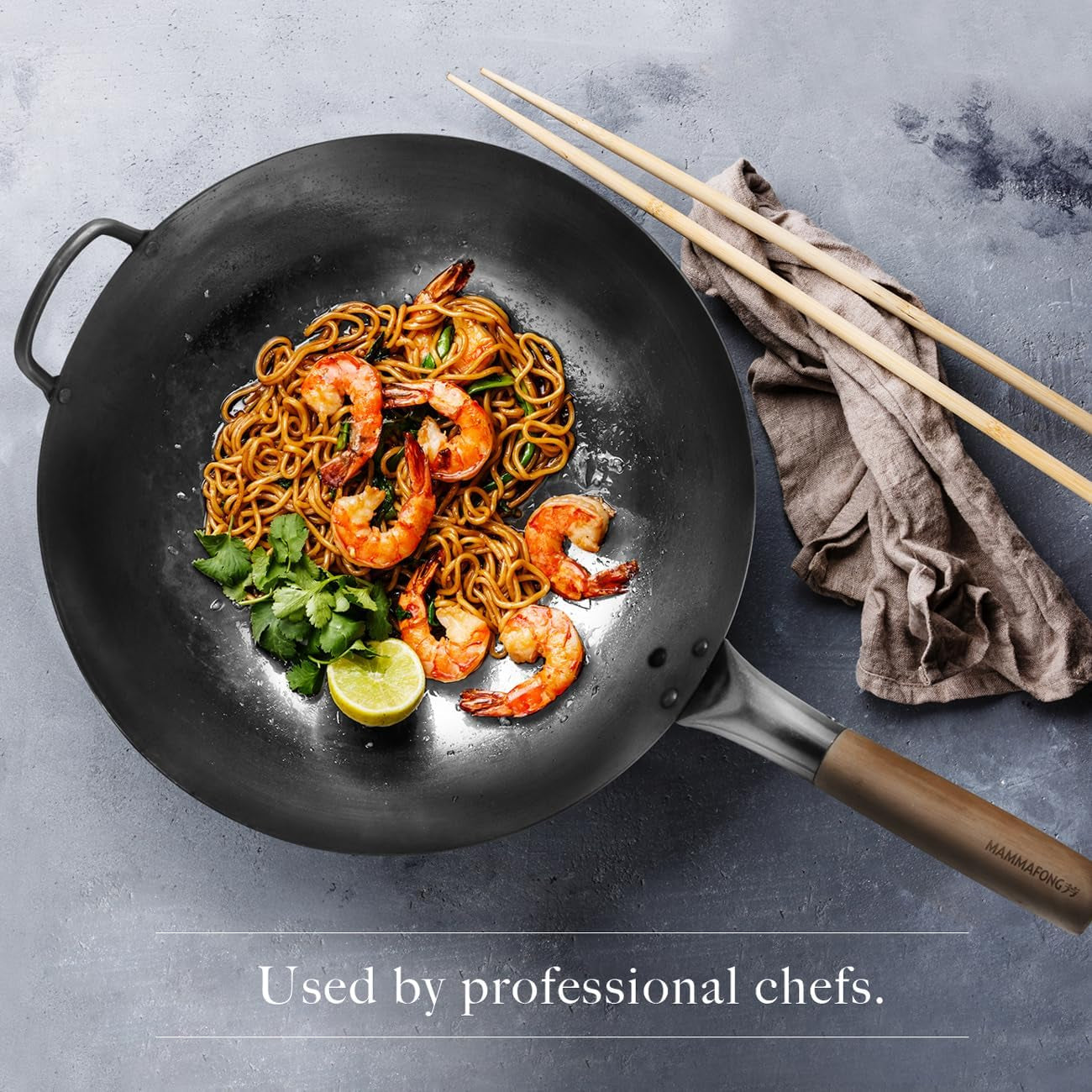 round-bottom-14-inch-traditional-carbon-steel-wok-pan-authentic-hand-hammered-woks-and-stir-fry-pans-pow-wok-with-no-chemical-coating
